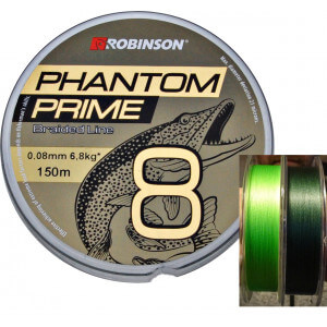 Šňůra ROBINSON Phantom Prime X8 tmavě zelená