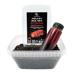 Pelety Method Feeder Fans Pellet Mix Set Fluo jahoda + booster