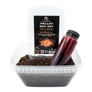 Pelety Method Feeder Fans Pellet Mix Set Fluo Krill + booster