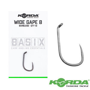 Háčky KORDA Basix Wide Gape Barbless
