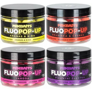 Boilie MIKBAITS Fluo Pop Up 14 mm, 150 ml