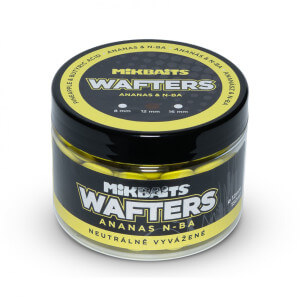 Vyvážené boilie MIKBAITS Wafters Ananás N-BA, priemer 16 mm