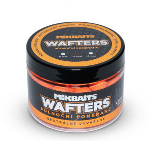 Vyvážené boilie MIKBAITS Wafters Polnoční pomaranč, průměr 16 mm