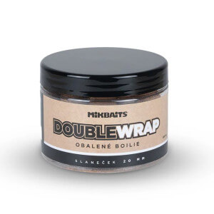 Obalené boilie MIKBAITS Maniaq Double Wrap Slaneček, 500 ml