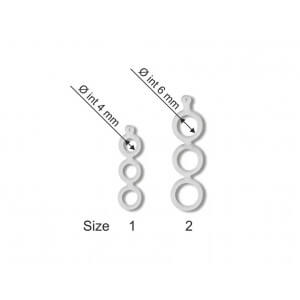 Silikónové gumičky STONFO trojité veľ. 1, priemer 4 mm