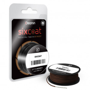 Návazcový šňůra DELPHIN Skin Line Sixcoat Muddy