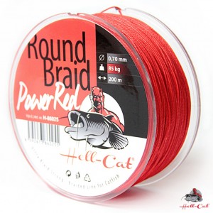 Šňůra HELL-CAT Round Braid Power Red