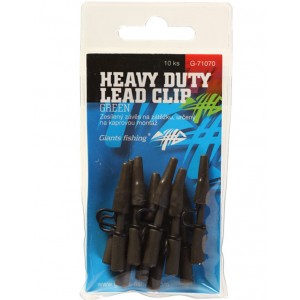 Bočná montáž GIANTS FISHING Heavy Duty Lead Clip Green