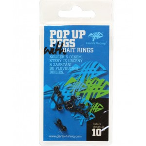 Šroub GIANTS FISHING Pop Up Pegs with Bait Rings s očkem