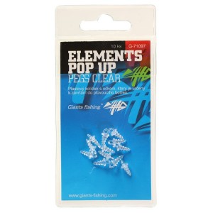 Šroub GIANTS FISHING Elements Pop-Up Pegs Clear na nástrahy