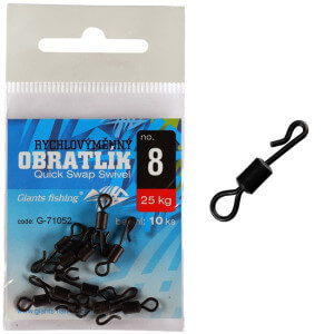 Rychloupínací obratlík GIANTS FISHING Quick Swap Swivel