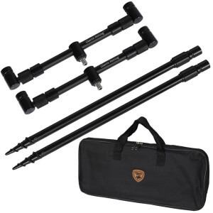 Sada vidliček a hrázd GIANTS FISHING Gaube Buzzer Bar Set 2 Rods Black