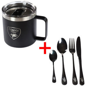 Nerezový thermo hrnek Giants Fishing Black Stainless 400ML