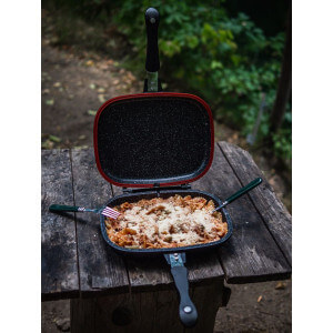 Obrázek 5 k SET = pánev GIANTS FISHING Eazi Pan Large 32 cm + nerezový příbor