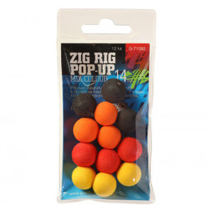 Pěnové boilie GIANTS FISHING Zig Rig Pop Up Mix Colour, 10mm, 12ks