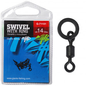 Obratlík GIANTS FISHING Swivel s kroužkem