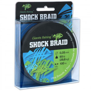 Šňůra GIANTS FISHING Shock Braid Green
