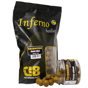 Rozpustné boilie CARP INFERNO Nutra Line Banán/ Olíheň