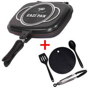 SET = pánev GIANTS FISHING Eazi Pan Large 32 cm + silikonové nádobí