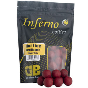 Boilie CARP INFERNO Nutra Hot Line- Red Demon, 20mm, 250g