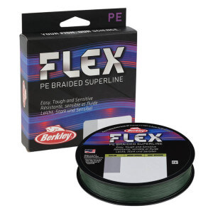 Šňůra BERKLEY Flex Braid Moss Green, 135 m