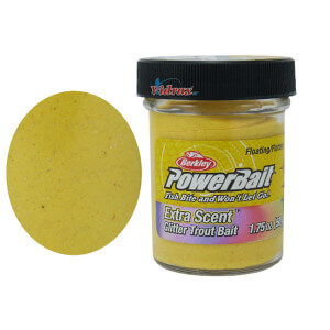 Těsto BERKLEY PowerBait Extra Scent Glitter Trout Bait, Cheese
