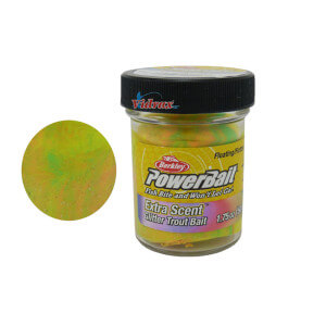 Těsto BERKLEY PowerBait Extra Scent Glitter Trout Bait, Rainbow
