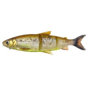 Nástraha SAVAGE GEAR 3D Line Thru Whitefish Moderate Sinking, Brown Chartreuse