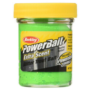 Cesto BERKLEY PowerBait Natural Glitter Trout Bait Chartreuse Glitter, Cheese