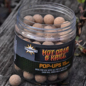 Obrázok 2 k Plávajúce boilie DYNAMITE BAITS Pop Up Hot Crab & Krill, 15 mm