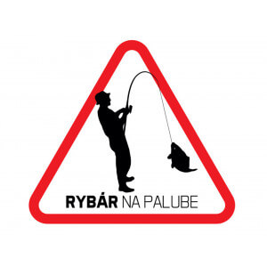 Nálepka - Rybář na palubě