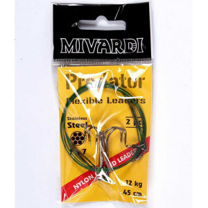 Obrázek 2 k Lanko MIVARDI Wire Leader With Swivel s trojháčikem