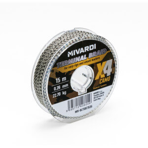 Pletená šňůra MIVARDI Terminal X4 Braid, Camo