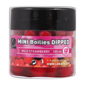 Mini boilies LK BAITS Wild Strawberry v dipe