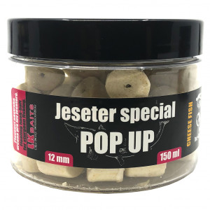Pelety LK BAITS Jeseter Special Pellets Pop Up Cheese Fish