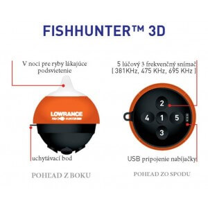 Obrázek 4 k Nahadzovací sonar LOWRANCE FishHunter 3D