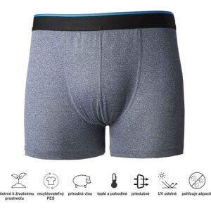 Obrázek 10 k Boxerky GEOFF ANDERSON WizWool Boxer Shorts