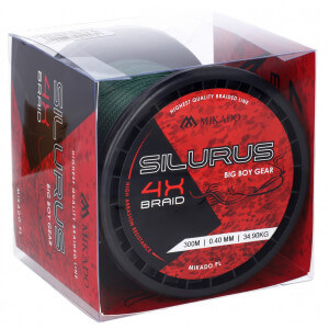 Obrázek 2 k Šňůra MIKADO Silurus 4x Braid Line zelená