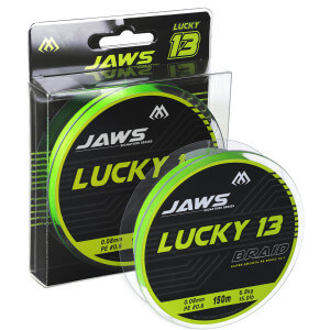 Šňůra MIKADO Jaws Lucky 13 Fluo