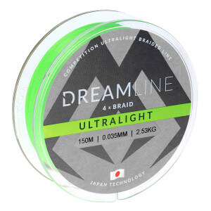 Obrázok 2 k Pletená šnúra MIKADO Dreamline Ultralight, 150 m, fluo zelená