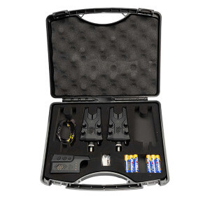 SET 2x signalizátor MIKADO Carp M-Bite II s príposluchom