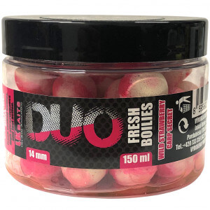 Boilie LK BAITS Duo X-Tra Fresh v dipe Wild Strawberry / Carp Secret