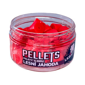 Pelety LK BAITS v dipe, Lesná jahoda