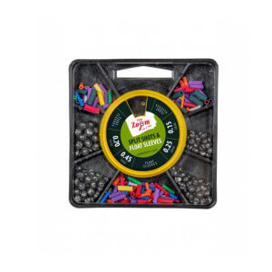 Sada olověk a hadiček CARPZOOM Split Shots & Float Sleeves