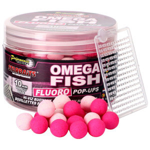 Boilie STARBAITS Omega Fish Fluo Pop Up