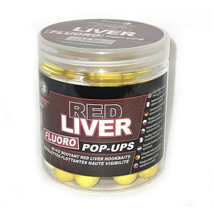Boilie STARBAITS Pop Up Fluo Red Liver