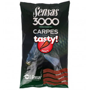 Krmení SENSAS 3000 Carp Tasty Spicy (korenie Robin Red)