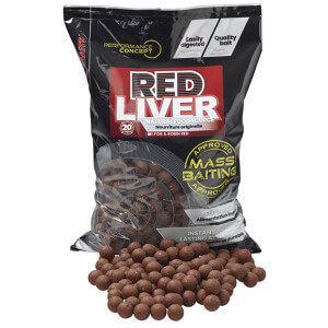 Boilie STARBAITS Mass Baiting Red Liver, 3 kg