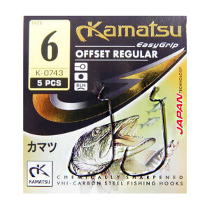 Háčik KAMATSU Offset Regular veľ. 1, 5ks