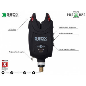 Obrázek 2 k Sada 3 signalizátorů ESOX Pro X 020 s příposlechem.